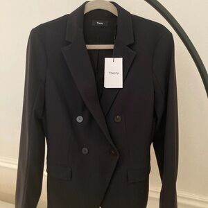Theory Black Precision Ponte Jacket